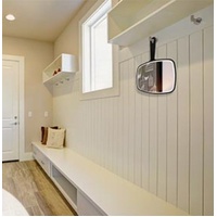 Extra Large Black Handheld Mirror with Handle (31,5 x 23 cm)