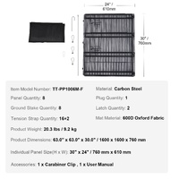 VEVOR Dog Playpen, 8 Pcs 30"H x 24"W Panels Foldable Metal Pet Exercise Pen, Dog Fence Indoor and Outdoor Pen with Door, 600D Oxford Fabric Bottom Pad