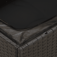 9 Piece Garden Sofa Set with Cushions Black Poly Rattan
