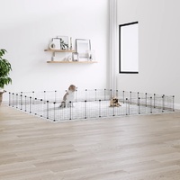 Pet Cage Black 35 by 35 cm Steel Rabbit Hutches Range 3