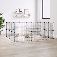 Pet Cage Black 35 by 35 cm Steel Rabbit Hutches