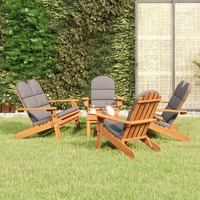 Adirondack Garden Lounge Set Solid Wood Acacia