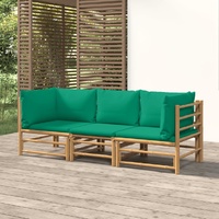 Garden Lounge Set with Cushions  Bamboo