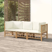 Garden Lounge Set with Cushions  Bamboo