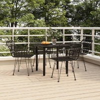 Garden Dining Set Poly Rattan