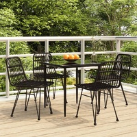 Garden Dining Set Poly Rattan