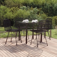 Garden Dining Set Poly Rattan