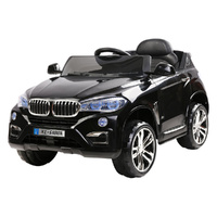 Kids Electric Ride On Car SUV BMW-Inspired X5 Toy Cars Remote 6V Black