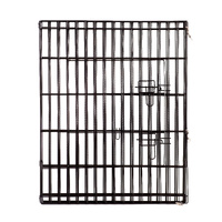 8 Panel Playpen Puppy Exercise Fence Cage Enclosure Pets Black All Sizes - 36" - Black