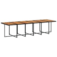 13 Piece Garden Dining Set with Cushions Black Poly Rattan