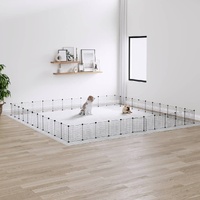 Pet Cage Black 35 by 35 cm Steel Rabbit Hutches Range 3