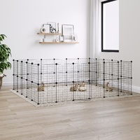 Pet Cage Black 35 by 35 cm Steel Rabbit Hutches