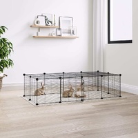 Pet Cage Black 35 by 35 cm Steel Rabbit Hutches Range 2