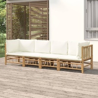 Garden Lounge Set with Cushions  Bamboo