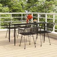 Garden Dining Set Poly Rattan