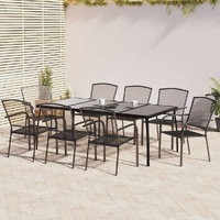 Garden Dining Set Anthracite Steel