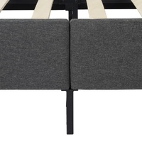 Bed Frame Mattress Foundation (Dark Grey) Äì Double
