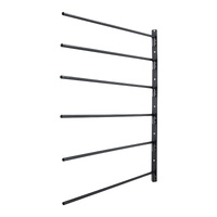 VEVOR Wall Mounted Saddle Rack, 30.9 x 29.9 x 5.5 in, Swing Out Saddle Holder, Six Tiers Horse Saddle Stand, Space Saving Horse Pad and Blanket Rack f