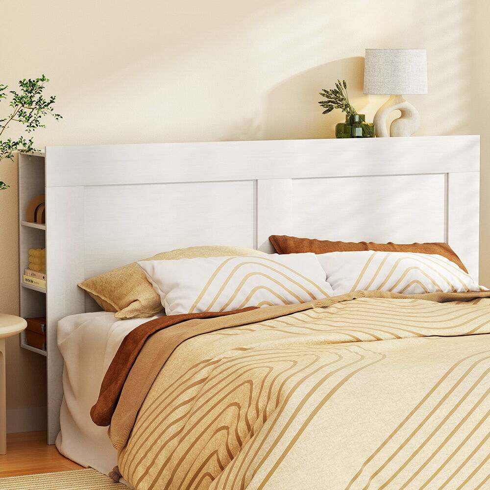 Bed Head Headboard Queen with Shelves