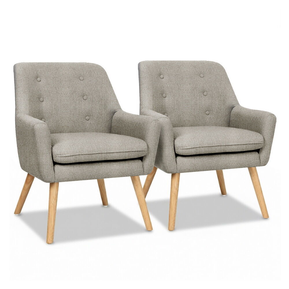 2X Armchair Lounge Chair Accent Tub Chair ANNE