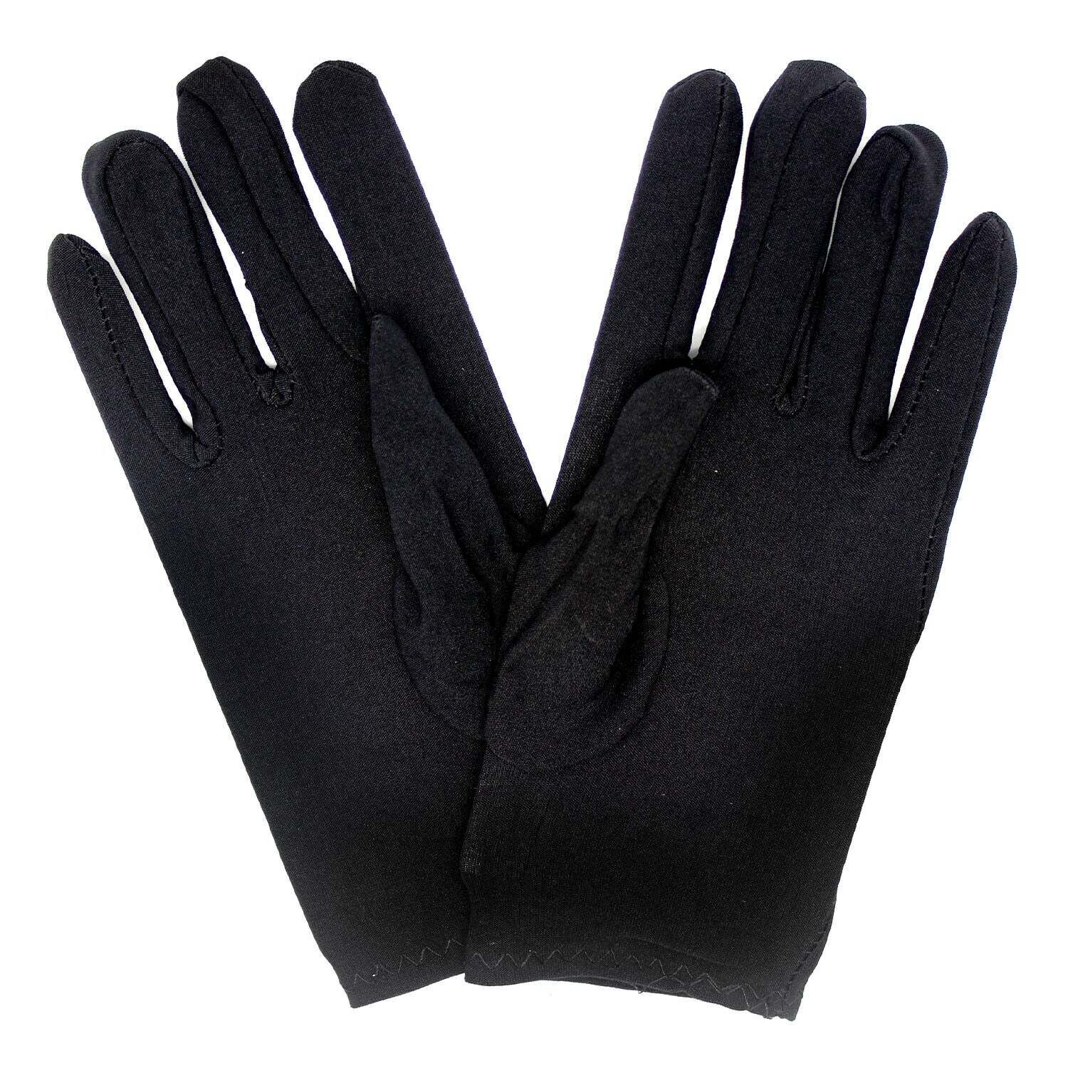 Ladies SHORT GLOVES Costume Party Wedding Bridal Fancy Dress Prom Stretchy - - One Size