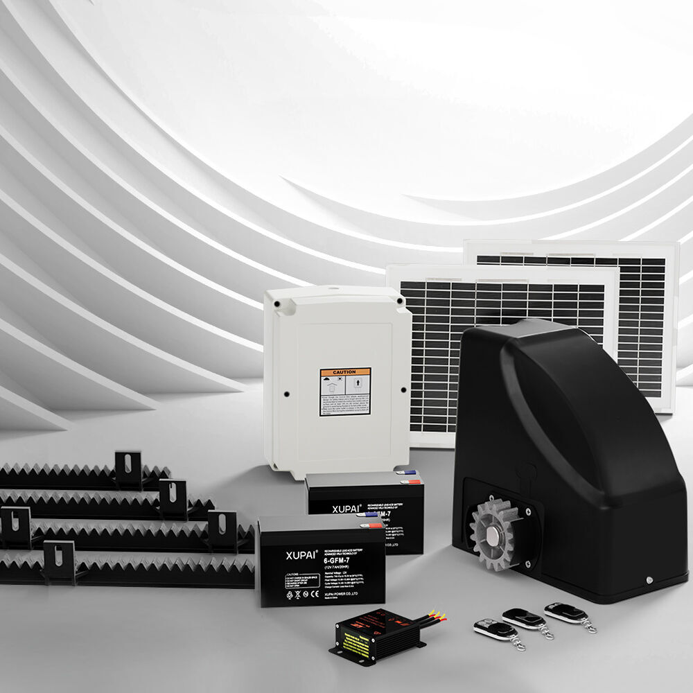 Automatic Sliding Gate Opener Kit Full Solar Electric