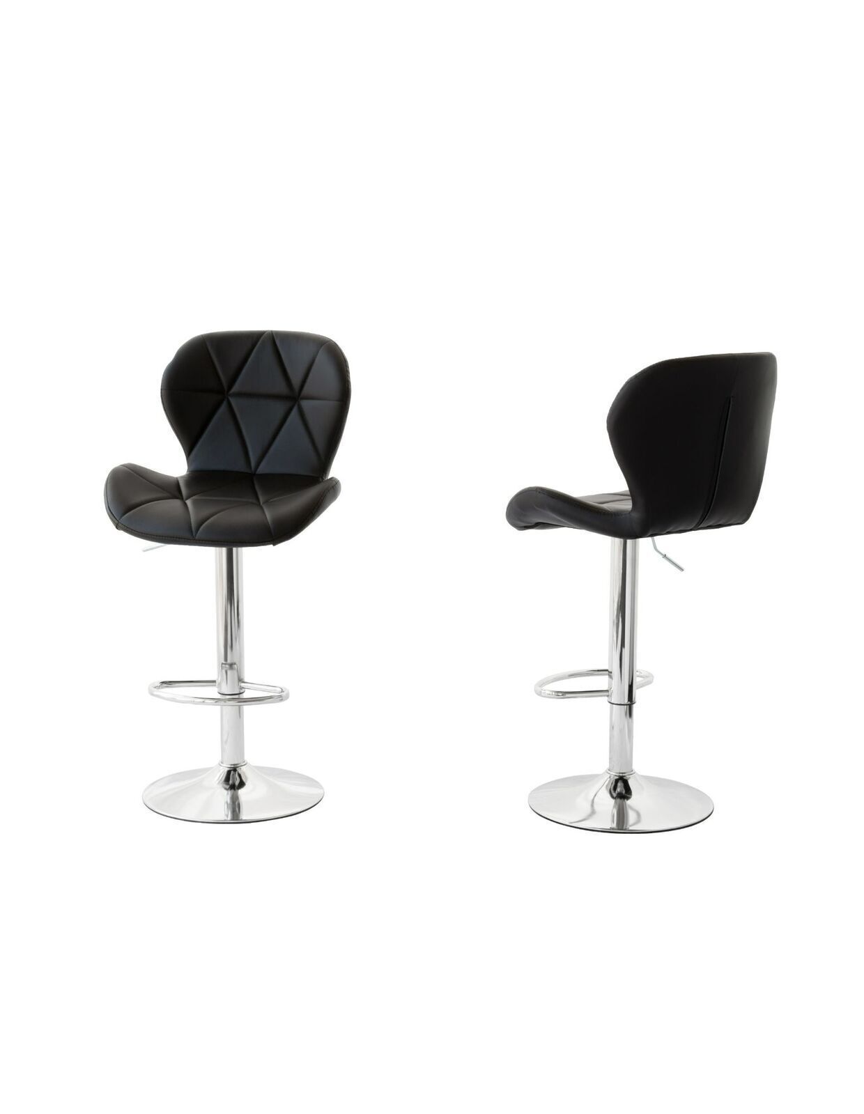 2 Comfortable Bar Stools w Adjustable Height 90-112cm Bar Stools & Chairs Range 2