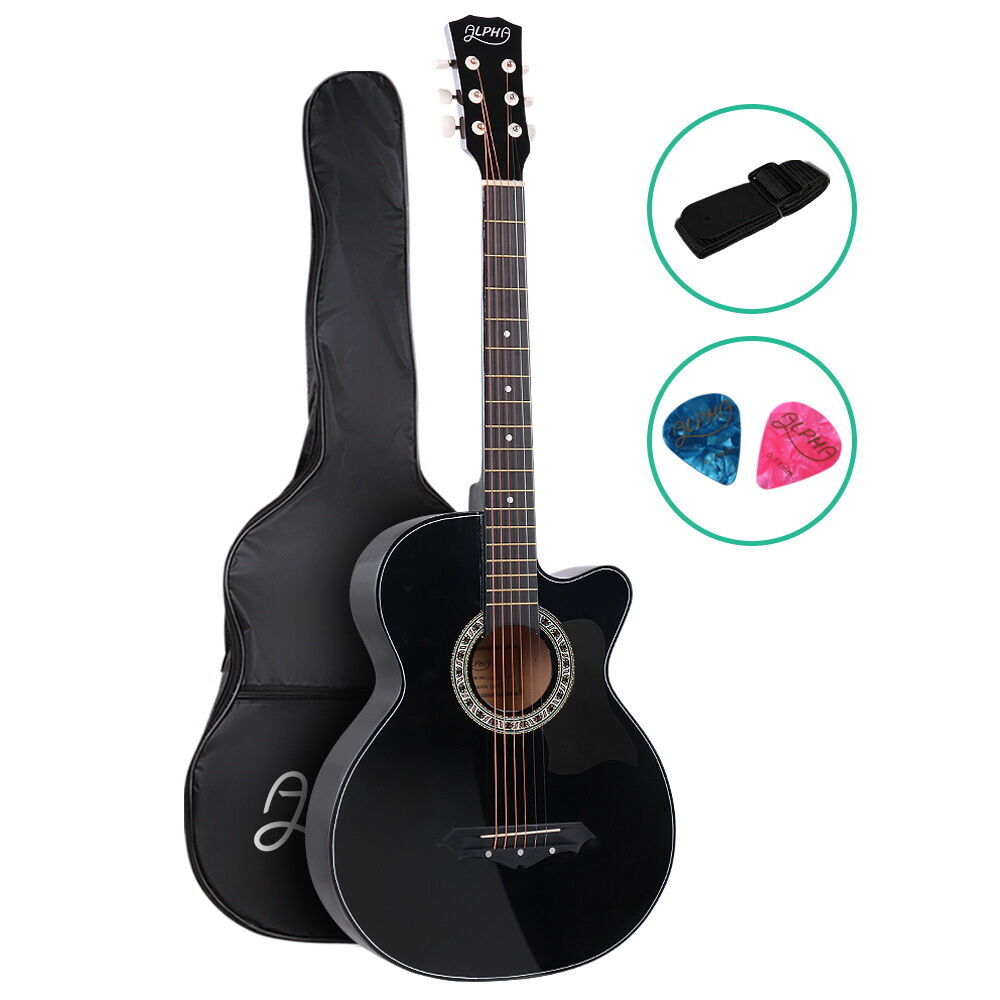 38 Inch Acoustic Guitar Wooden Body Steel String