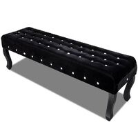Enruma Button-Detail Velvet Bench