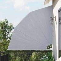 Wall-Mounted Folding Polyester Side Awning