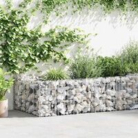 Welded Galvanised Steel Gabion Planter Border