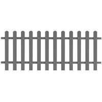 Resizable WPC Picket Border Fence