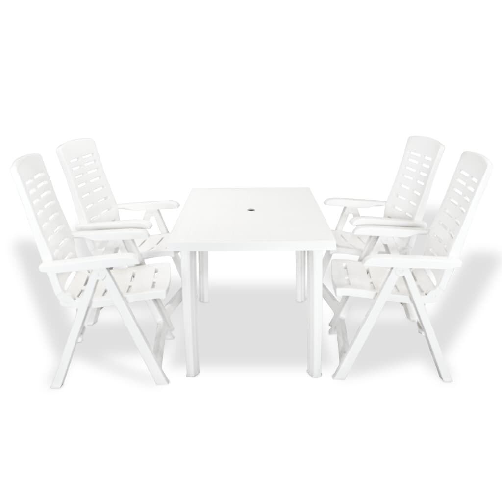 5 Piece Outdoor Dining Set Plastic