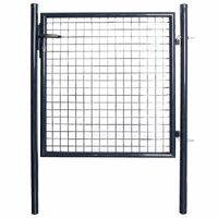 Compact-Entry Rust-Resistant Mesh Steel Gate