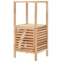Irmora Slatted Walnut Storage Cabinet