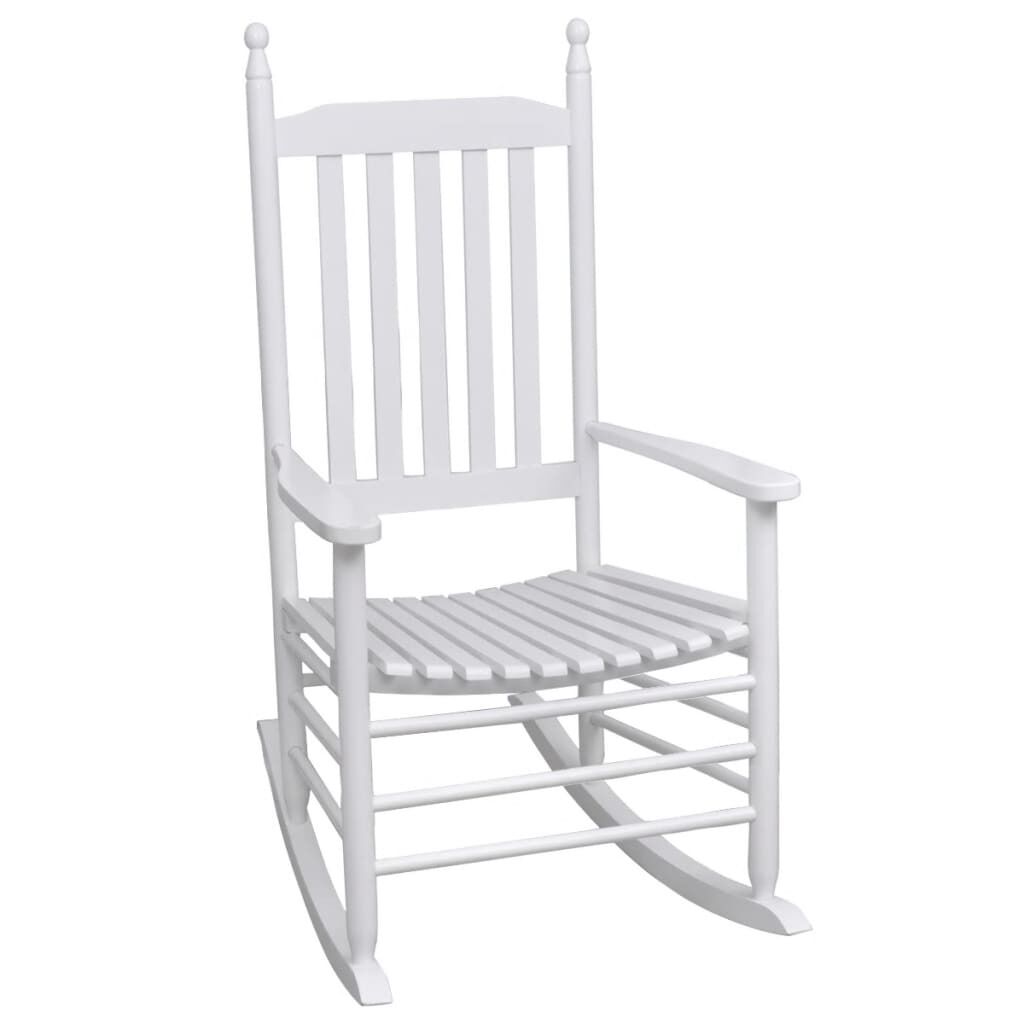 Rocking Chair with Curved Seat Wood