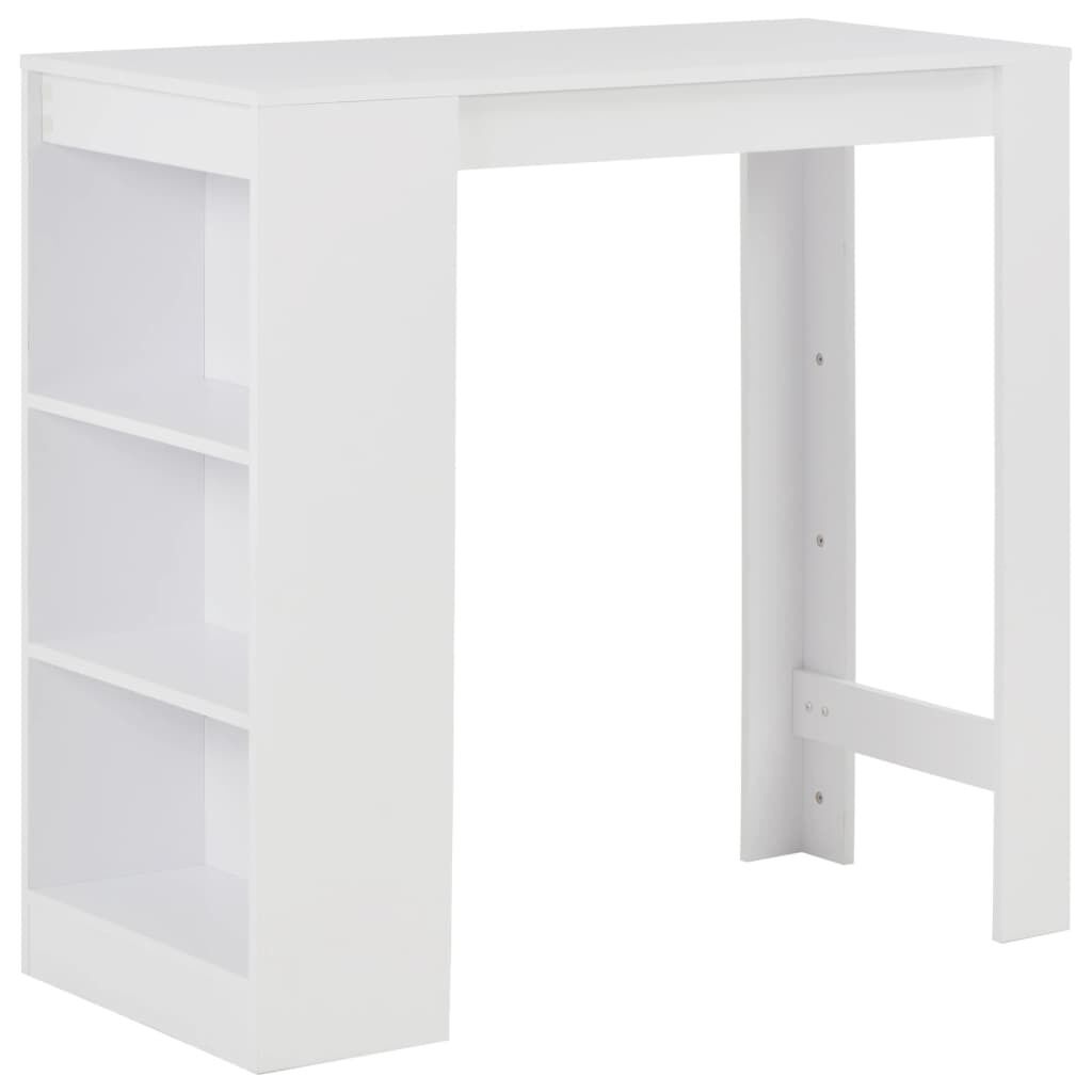 Bar Table with Shelf 110x50x103 cm