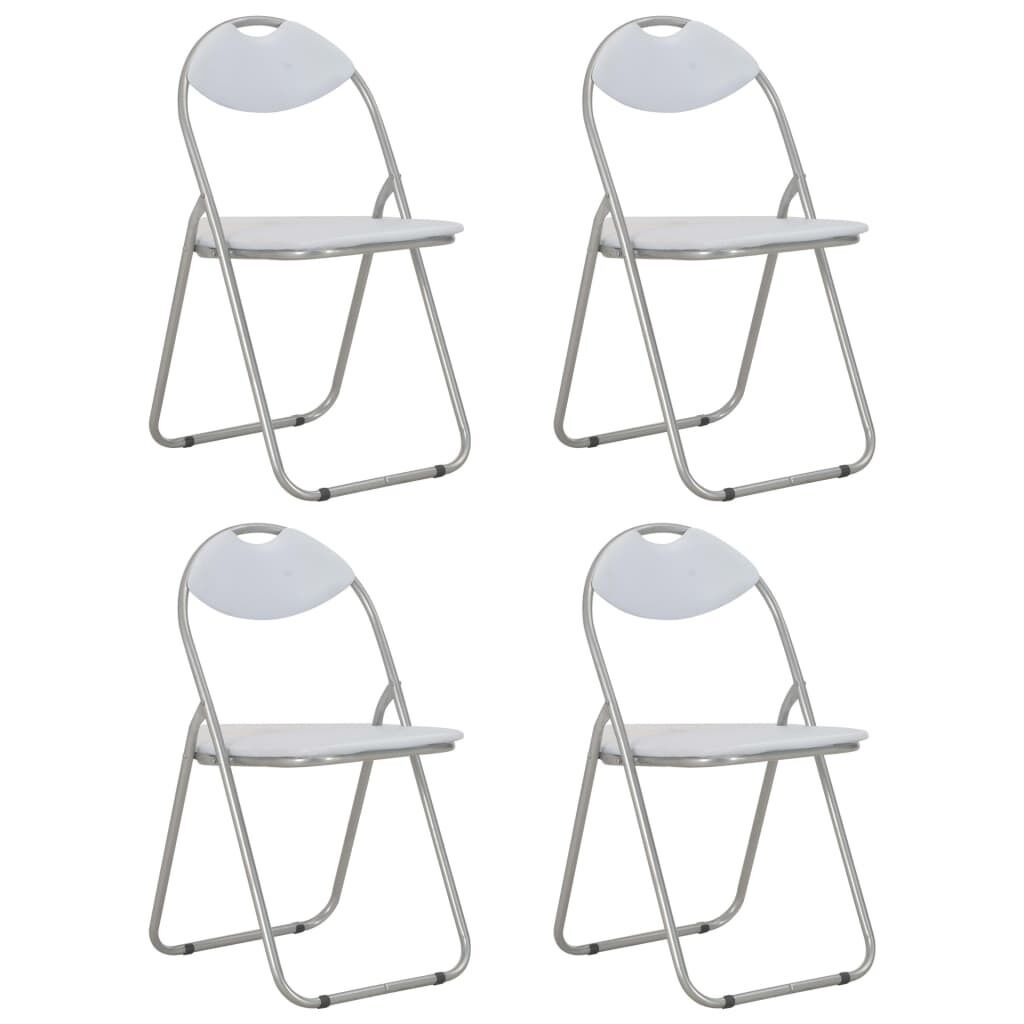 Folding Dining Chairs Faux Leather