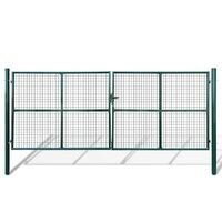 Powder-Coated Steel Mesh Garden Gate