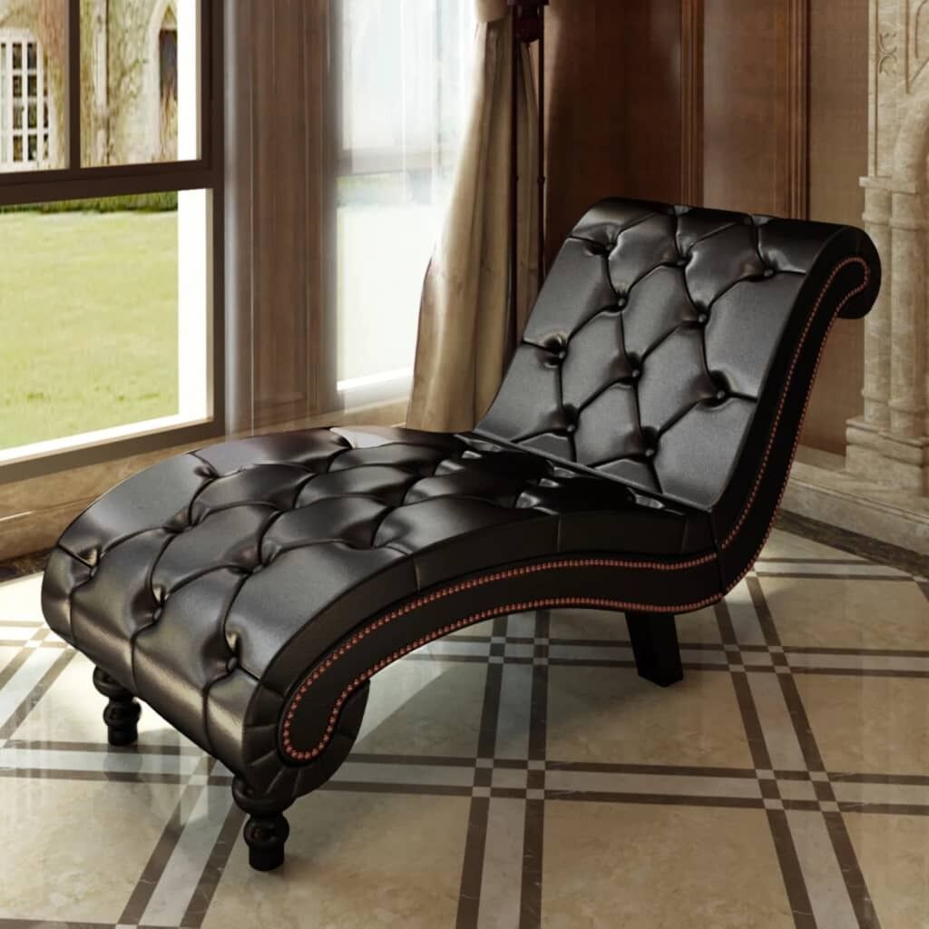 Chaise Longue Faux Leather