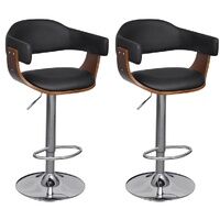 Lenmura Bentwood Adjustable Bar Stools