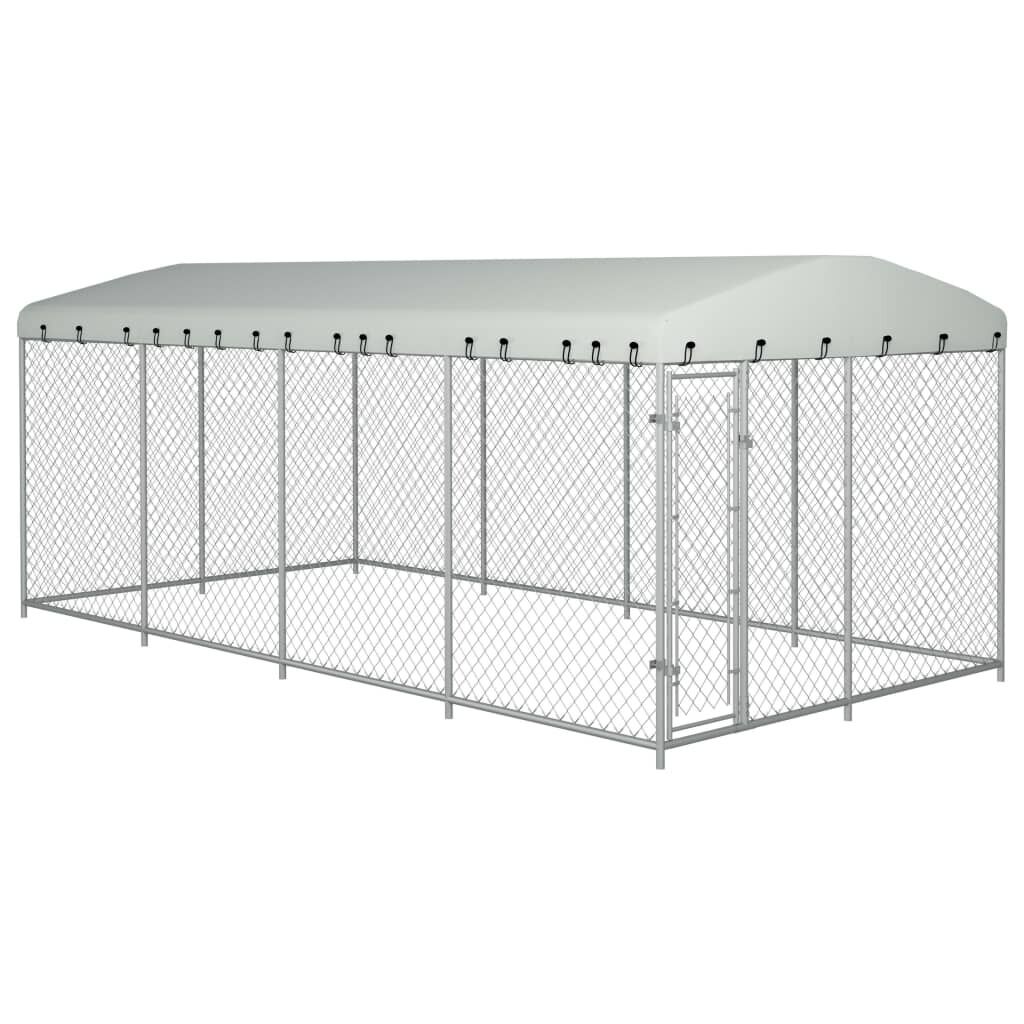 Outdoor Dog Kennel 8x4x2.3 m