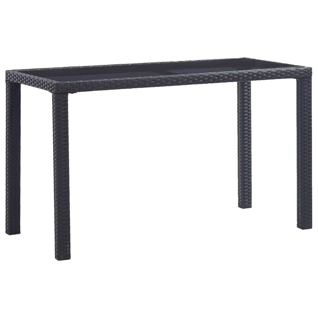 Garden Table 123x60x74 cm Poly Rattan