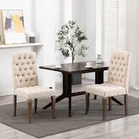 Imnora Button-Detail Dining Chairs