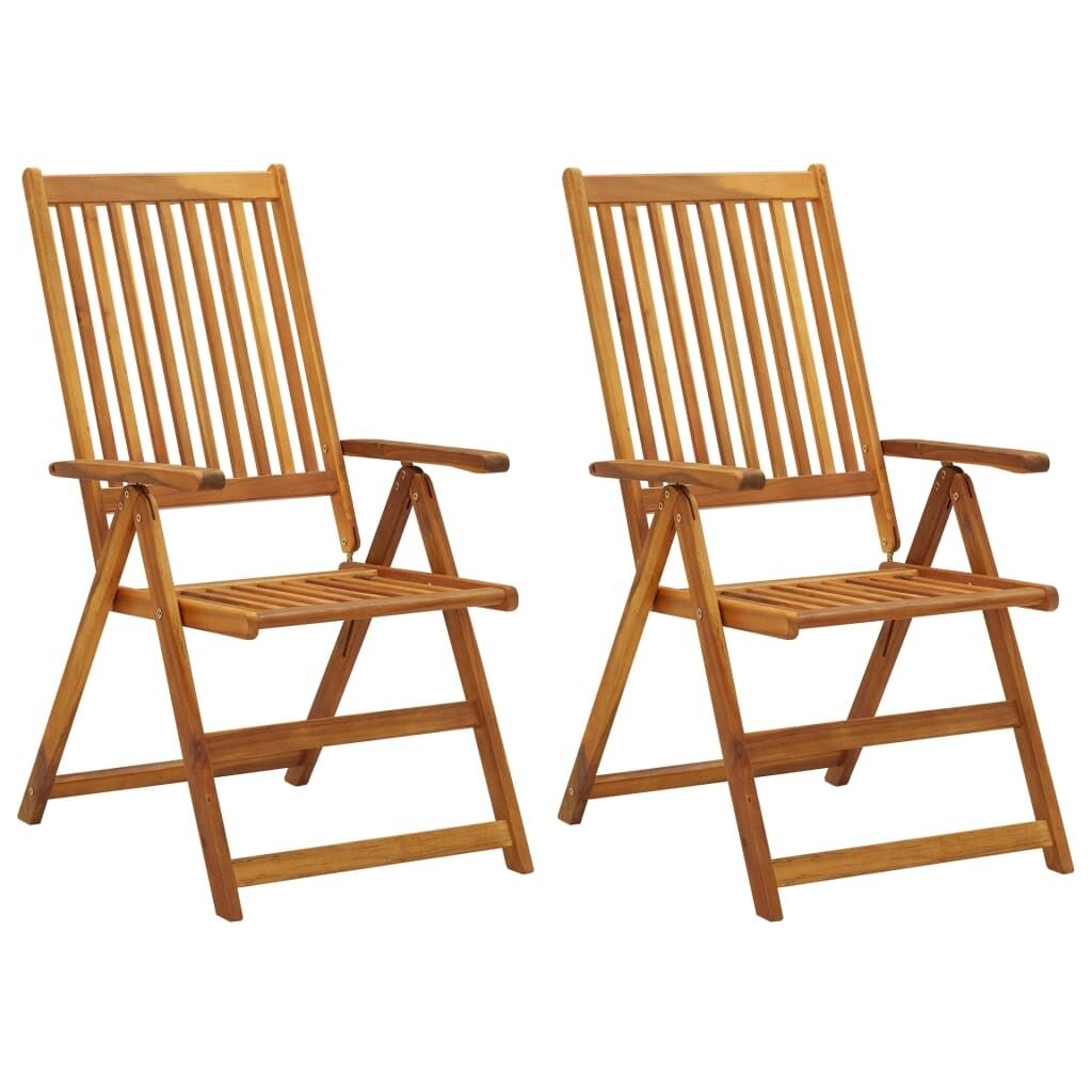 Garden Reclining Chairs Solid Acacia Wood