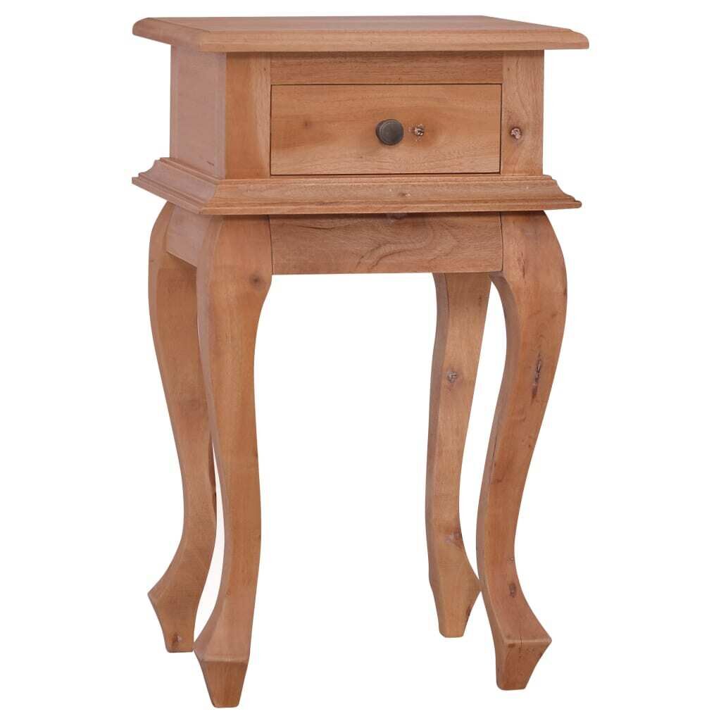 Edison Bedside Table 35x30x60 cm Solid Mahogany Wood