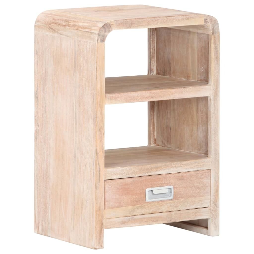 Carool Bedside Table 40x30x60 cm Solid Acacia Wood