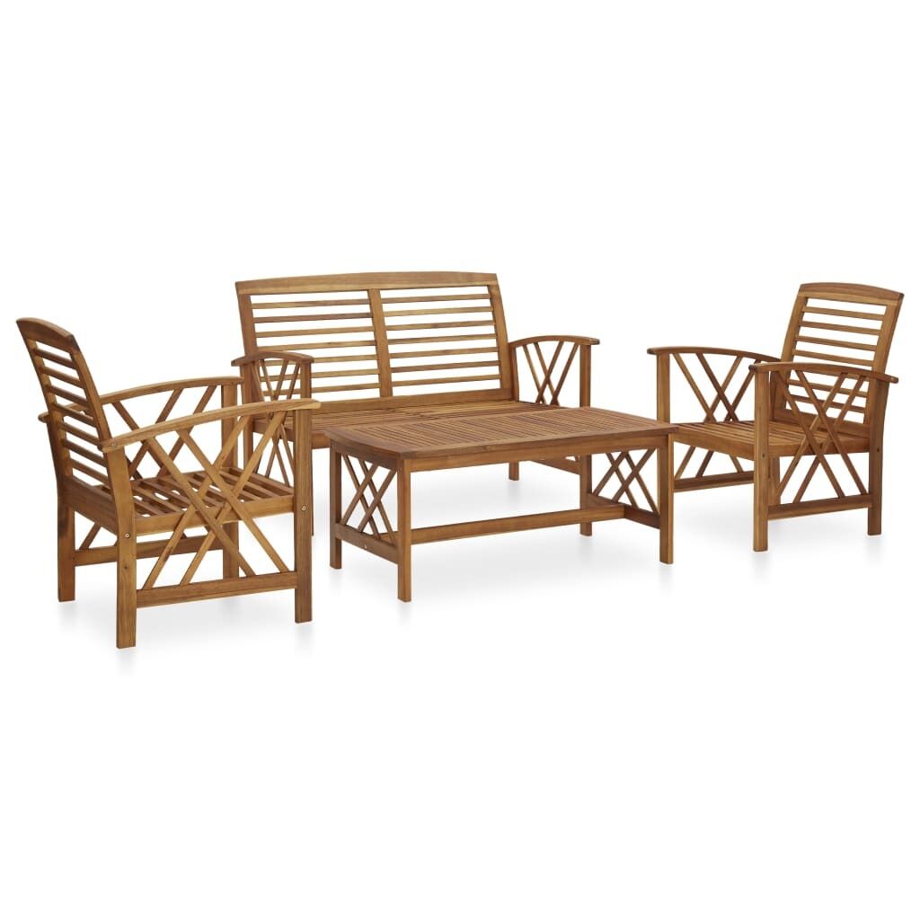 Garden Lounge Set Solid Acacia Wood (310266+310272)