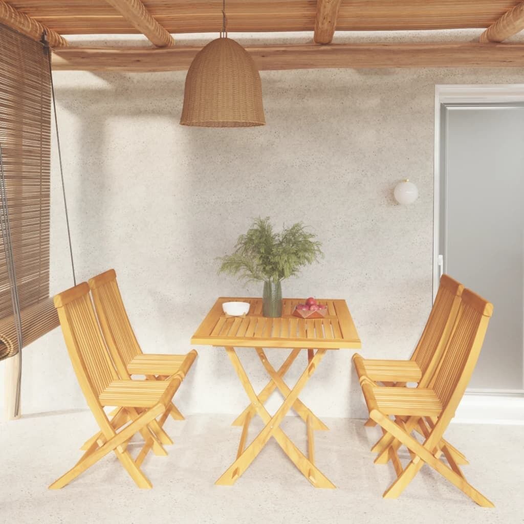 Garden Dining Set Solid Teak Wood
