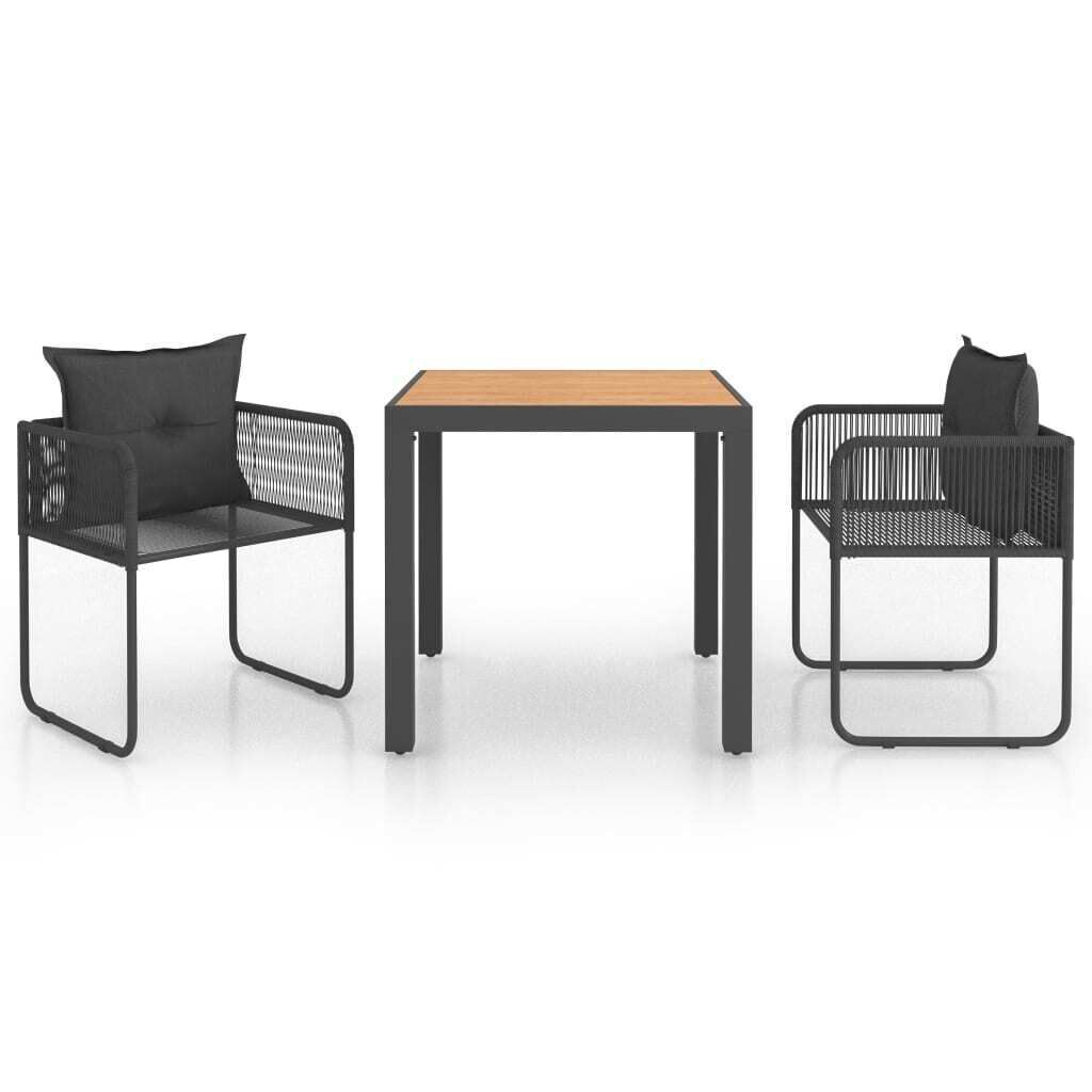 Garden Dining Set PVC Rattan